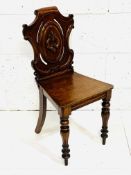 Mahogany hall chair