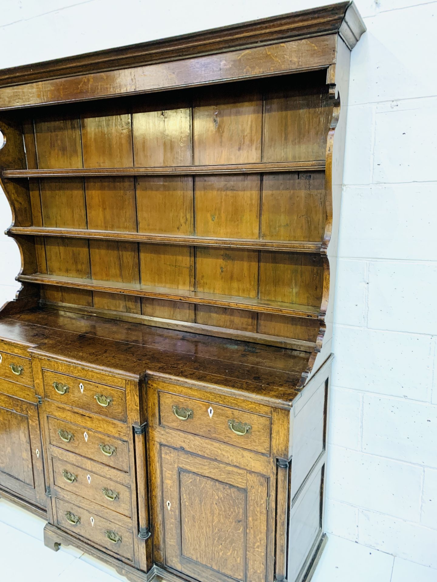 Georgian oak breakfront dresser - Image 12 of 12