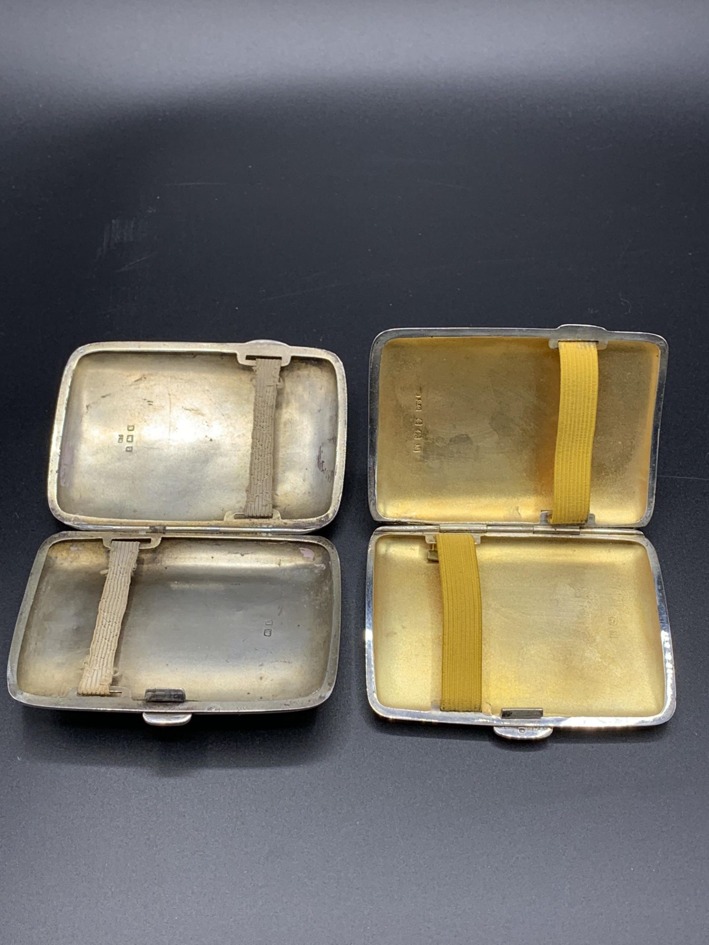 Two small hallmarked silver cigarette cases - Image 2 of 3
