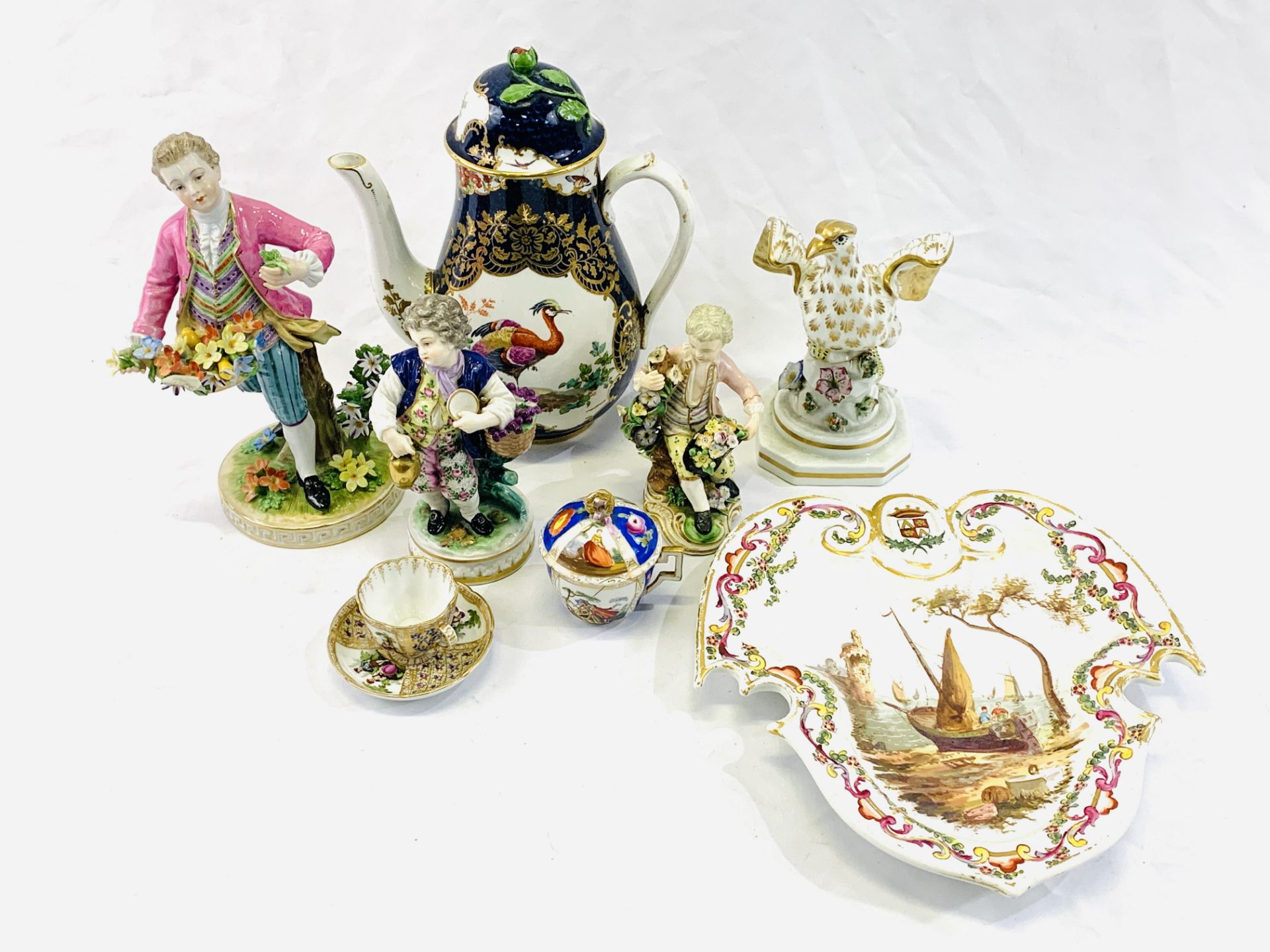 A collection of continental porcelain