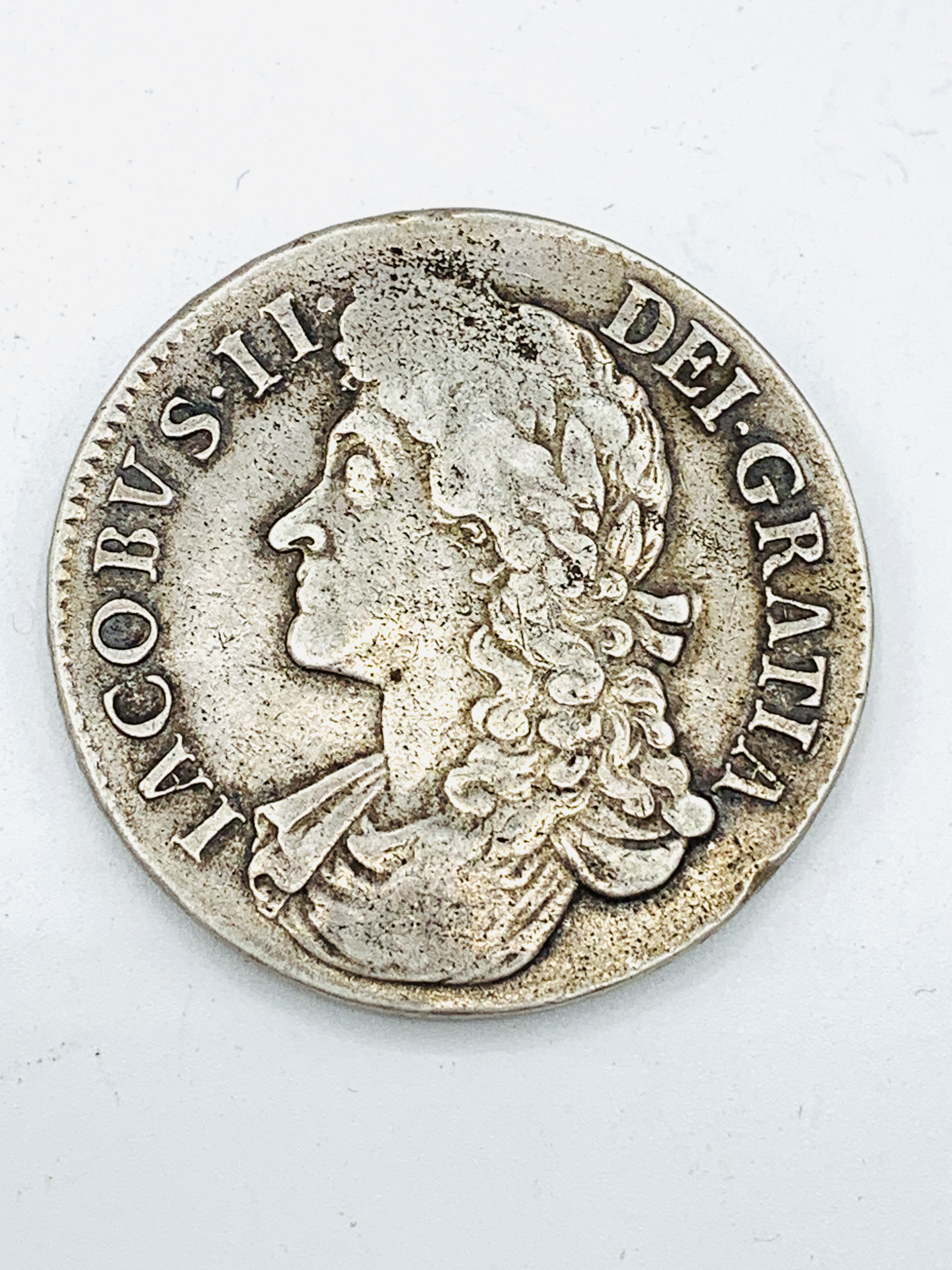 James II silver crown 1687