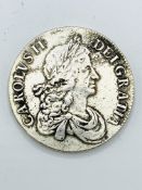 Charles II silver crown 1667