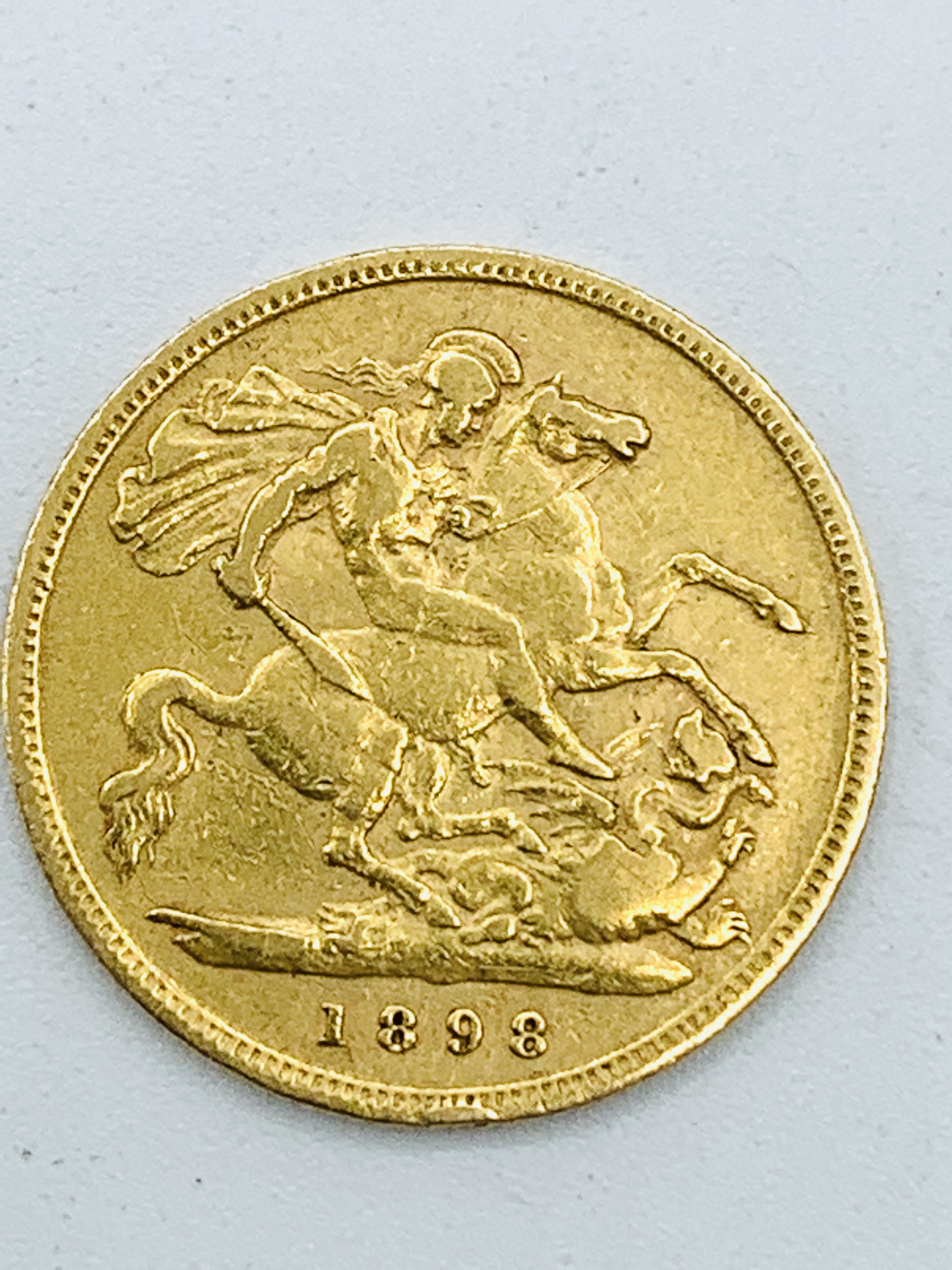 1898 Gold Half Sovereign