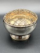 A small silver rose bowl by Cohen & Charles