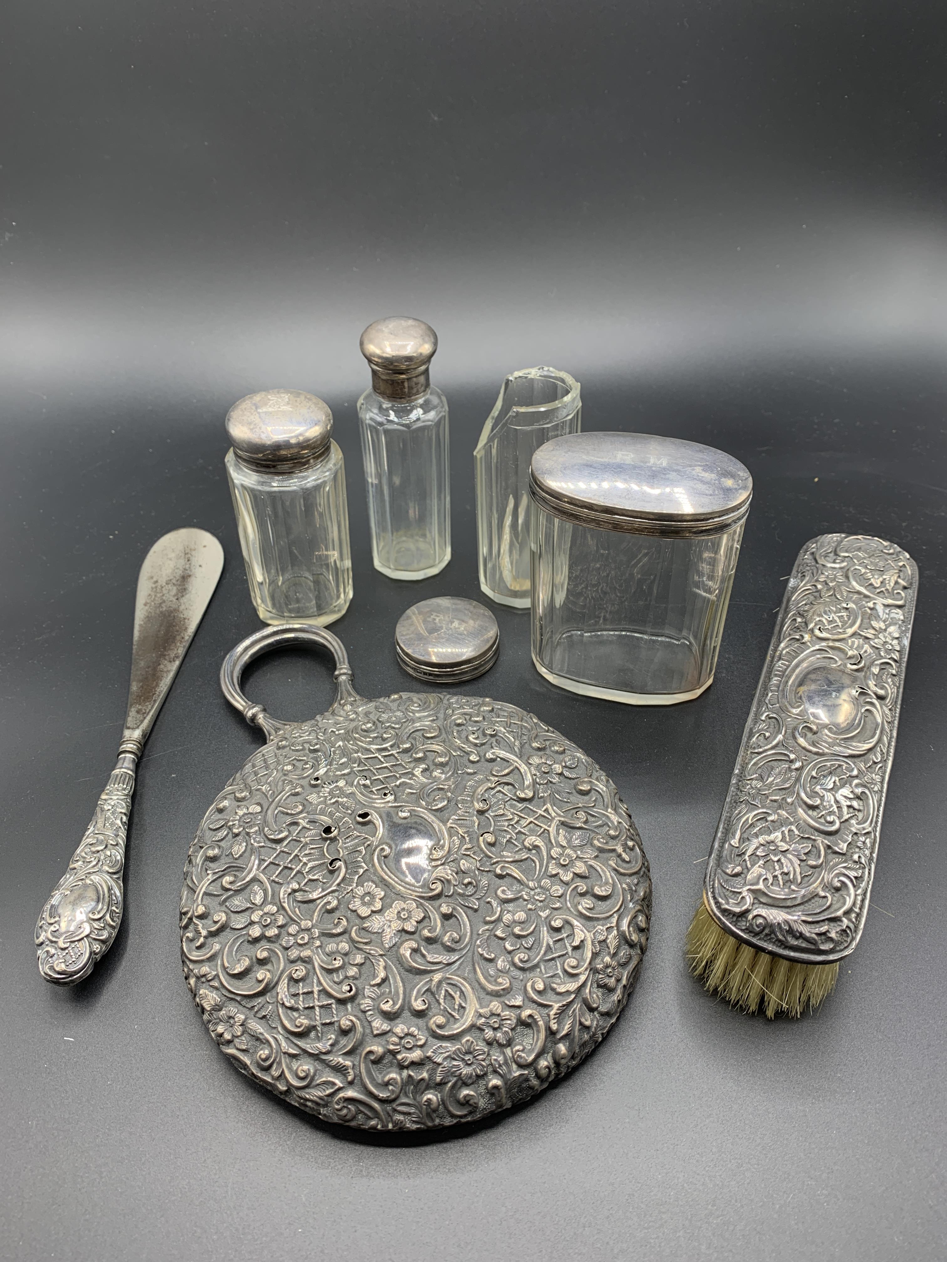 Various hallmarked silver items