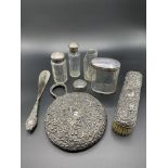 Various hallmarked silver items