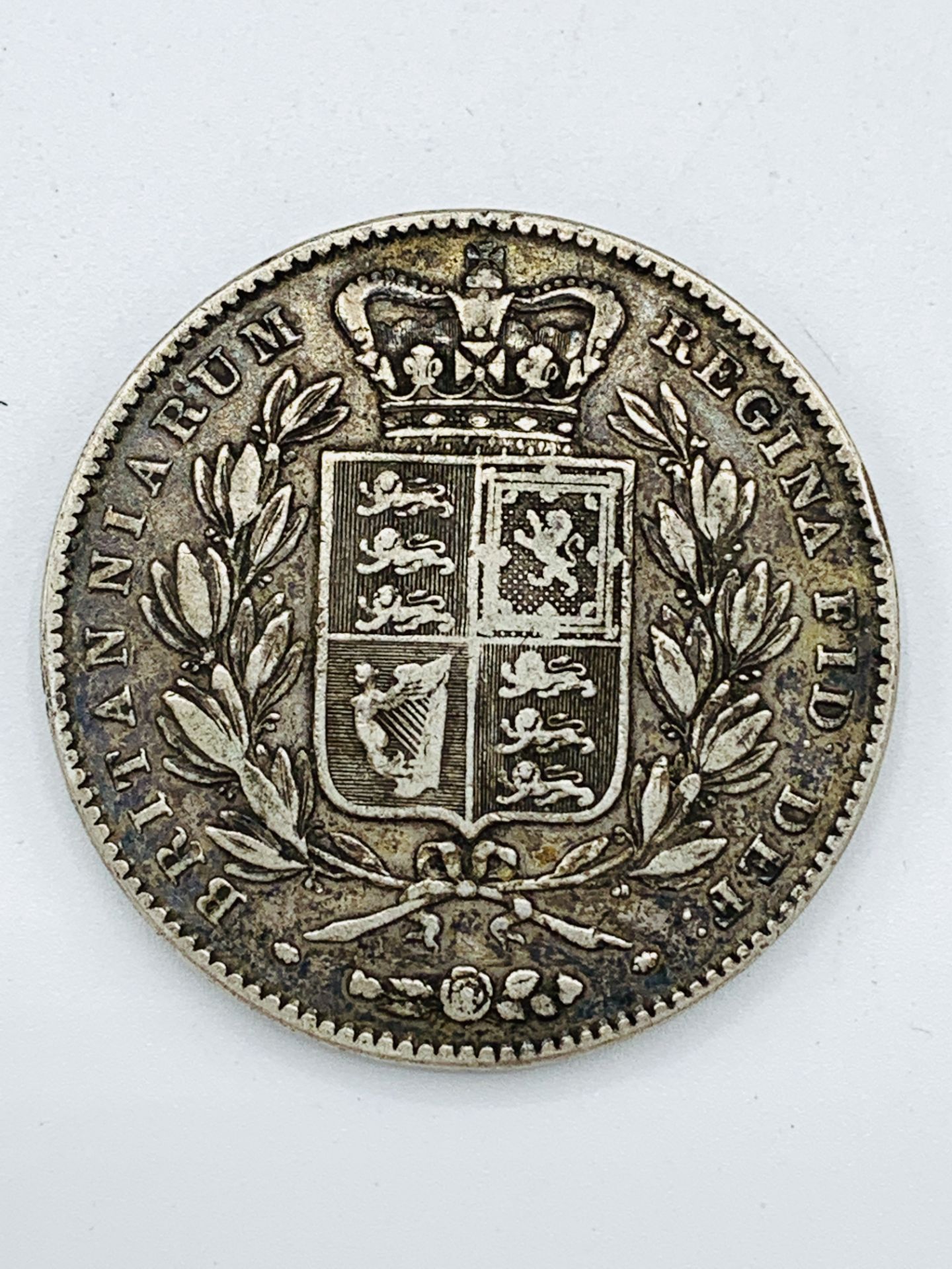A Victoria silver crown 1845 - Image 2 of 2