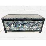 Asian cabinet decorated with mother of pearl
