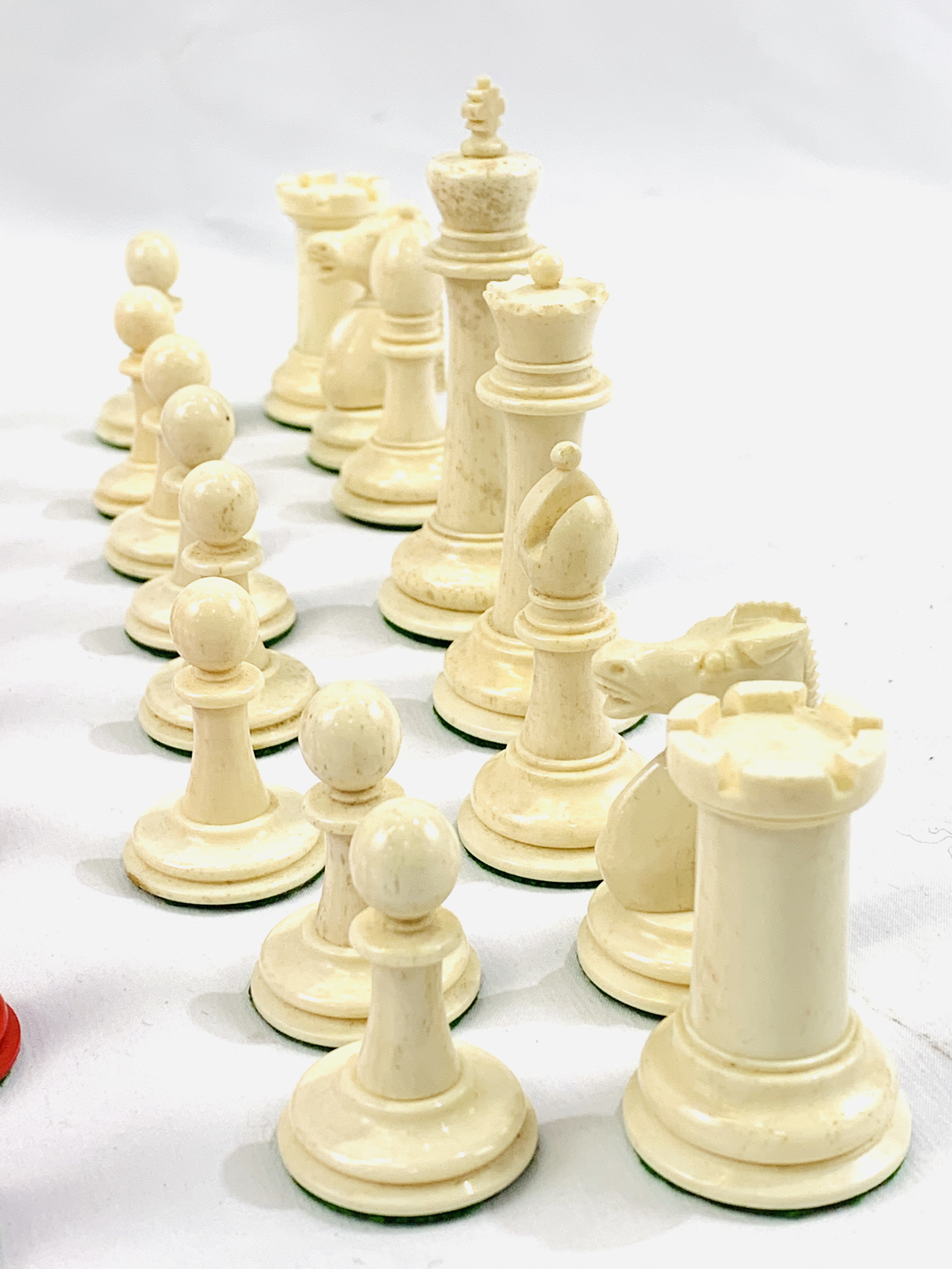 Bone chess set - Image 7 of 7