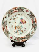 18th Century famille rose Oriental charger
