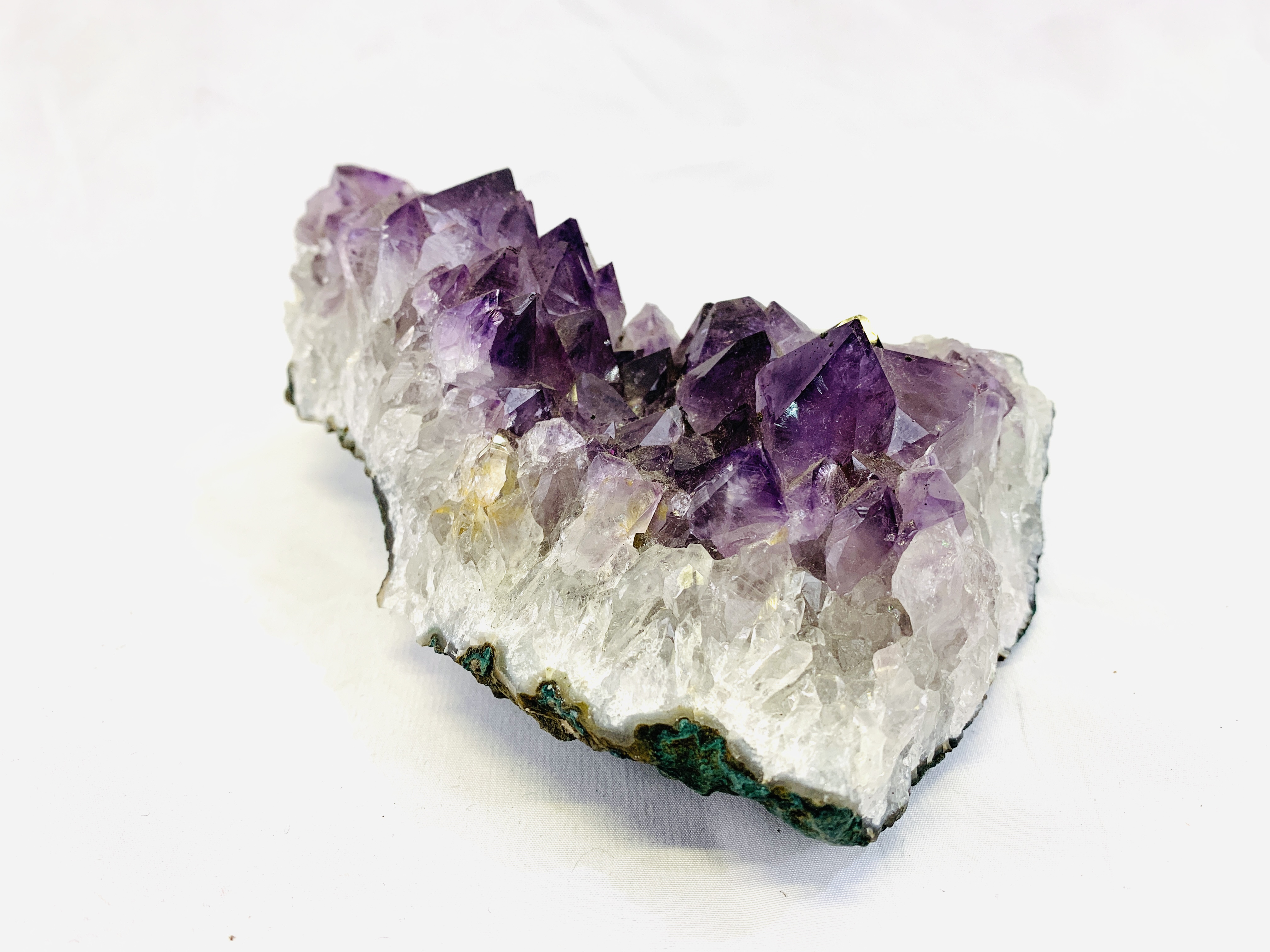 An amethyst rock crystal