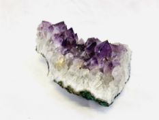 An amethyst rock crystal