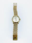 Lanco wrist watch with 9ct gold strap