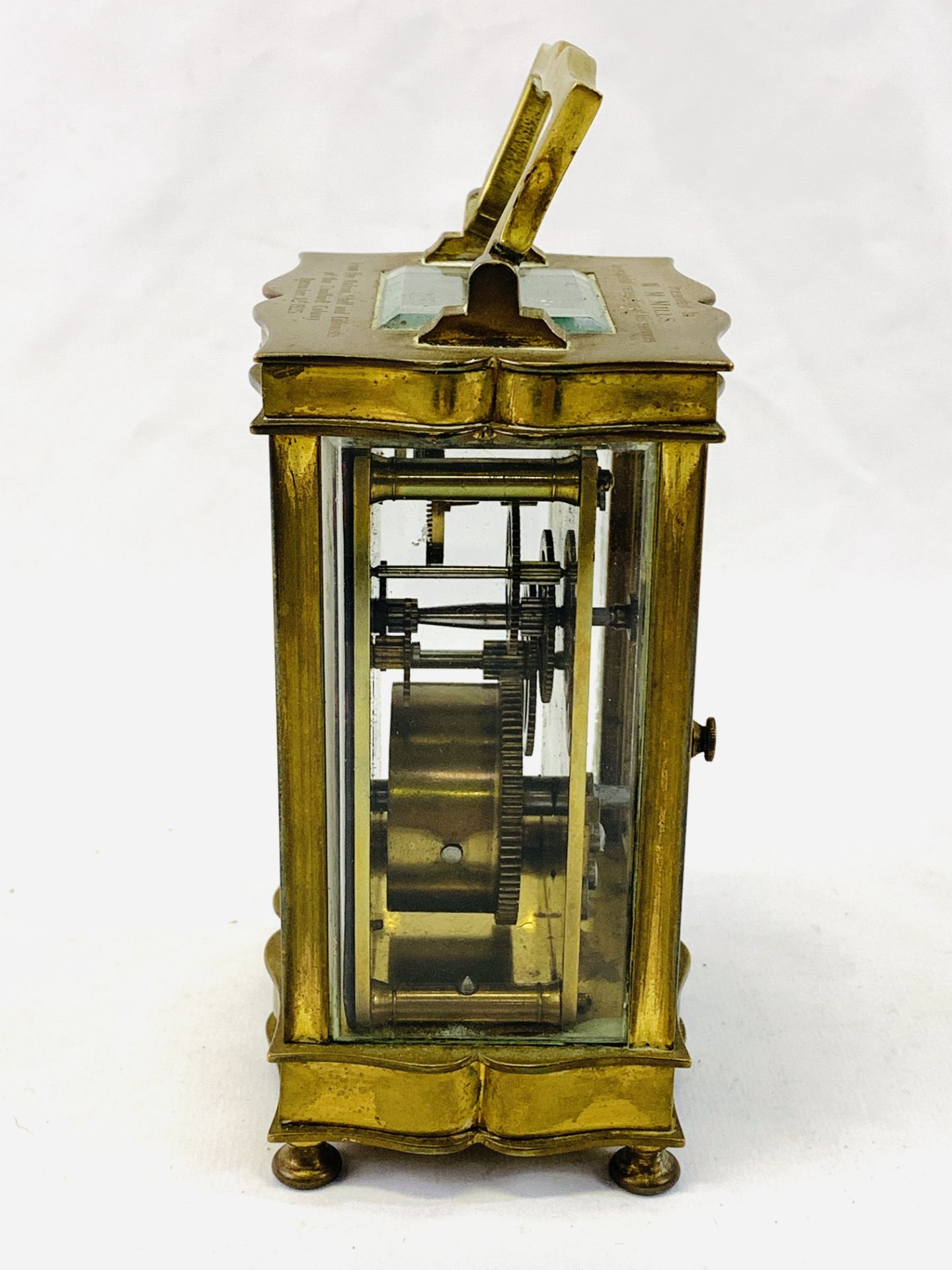 A brass carriage clock - Image 2 of 4