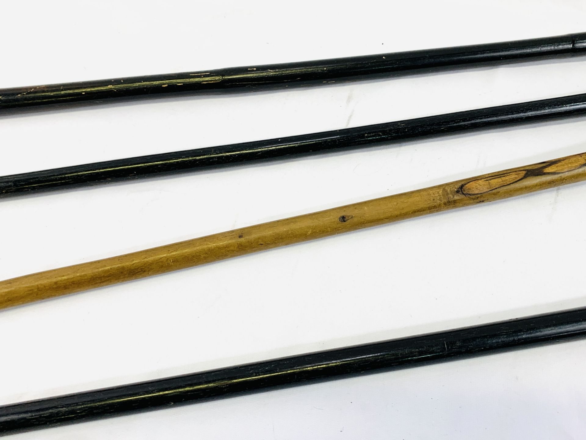 Four wooden walking sticks - Image 3 of 4
