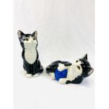 Two 'Just Cats' ceramic figures