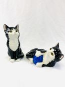 Two 'Just Cats' ceramic figures