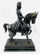 Bronze statue of Napoleon Bonaparte on marble