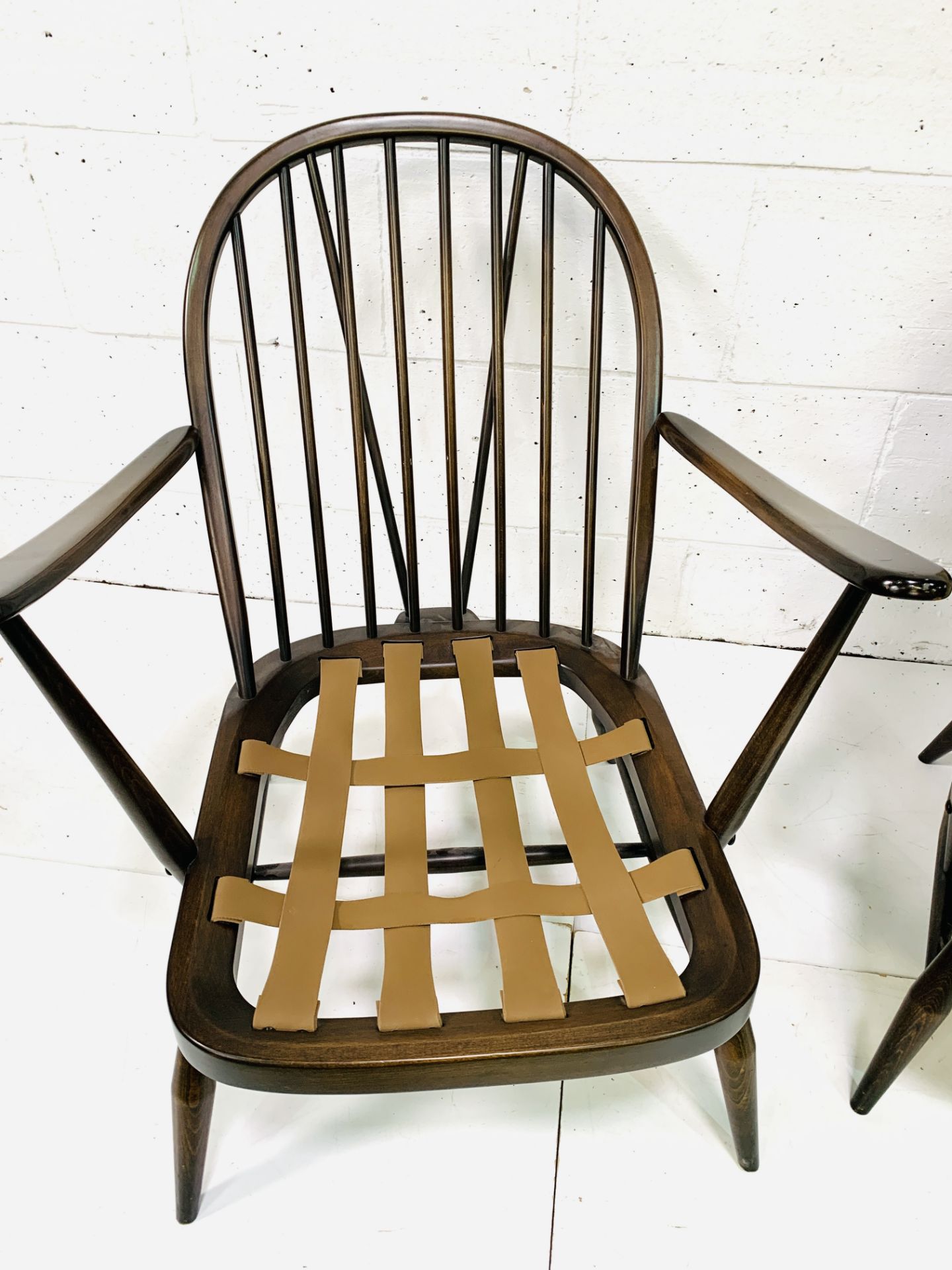 Pair of Ercol open armchairs - Image 4 of 5