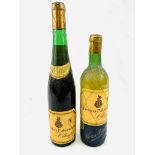 Two bottles of Federico Paternina Gran Reserva 1920 Ollauri Rioja.