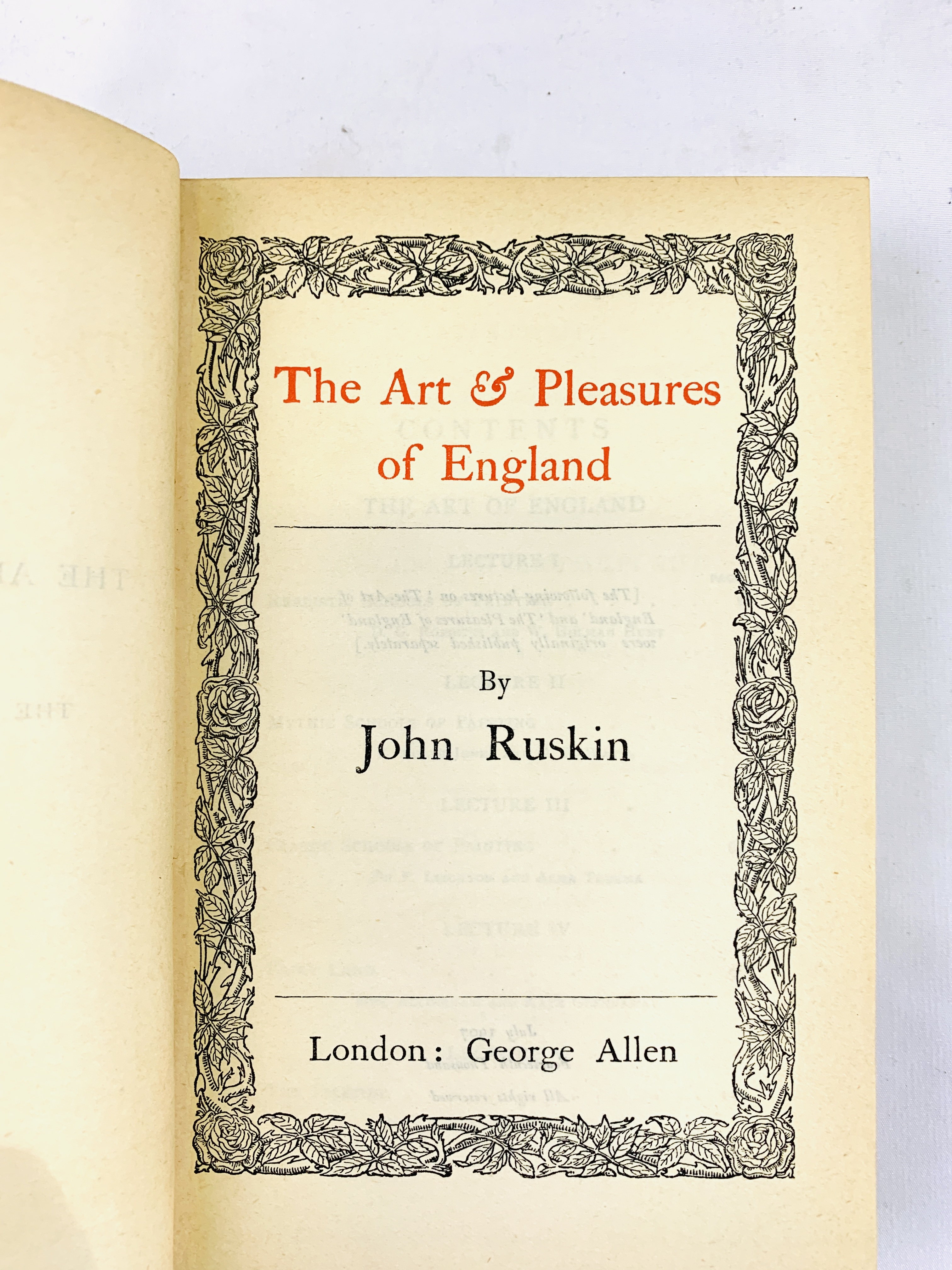 The Art and Pleasures of England by Ruskin; The Complete Herbalist; Shakespeare's Wild Flowers. - Image 2 of 3