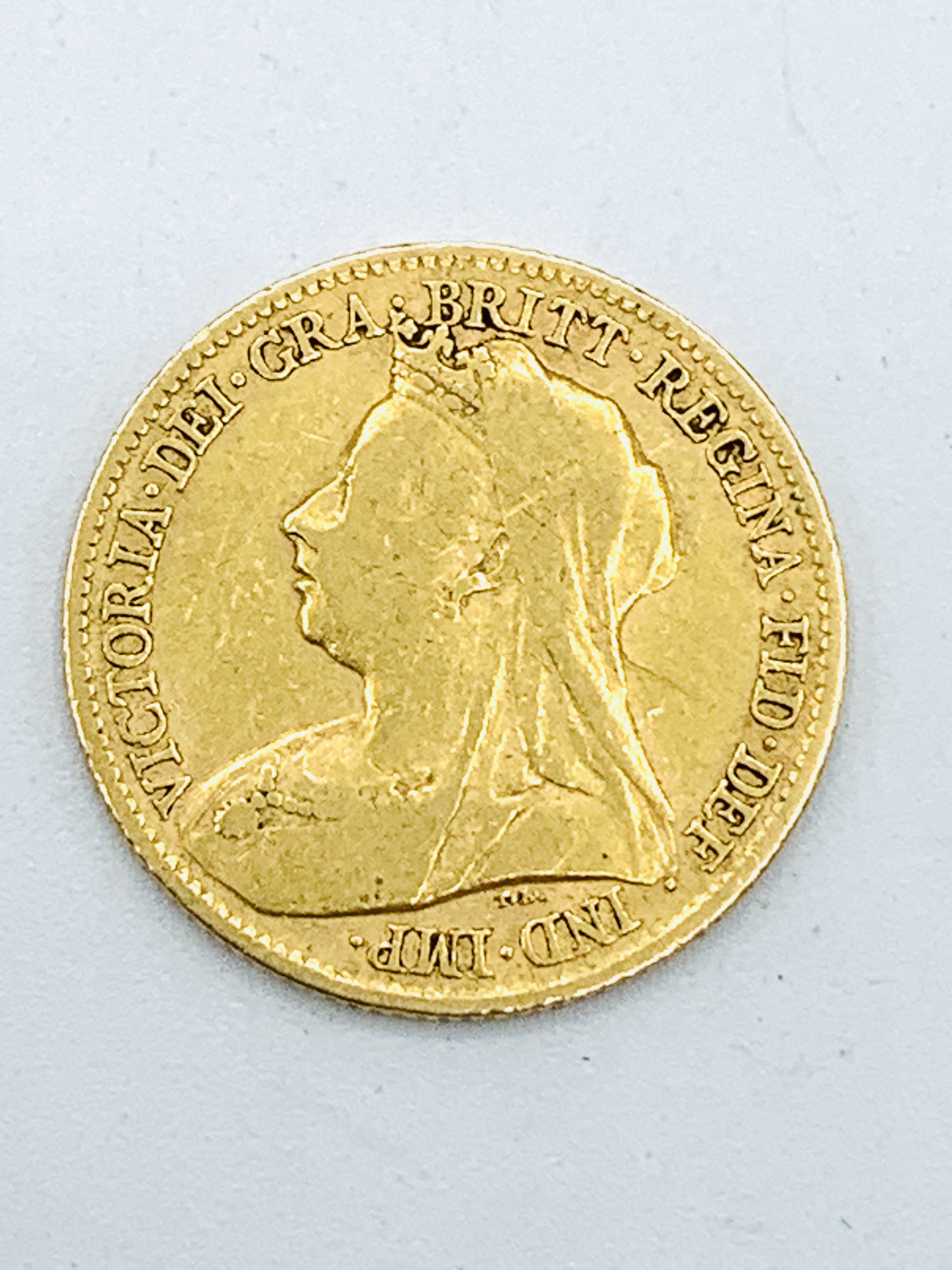 1898 Gold Half Sovereign - Image 2 of 2