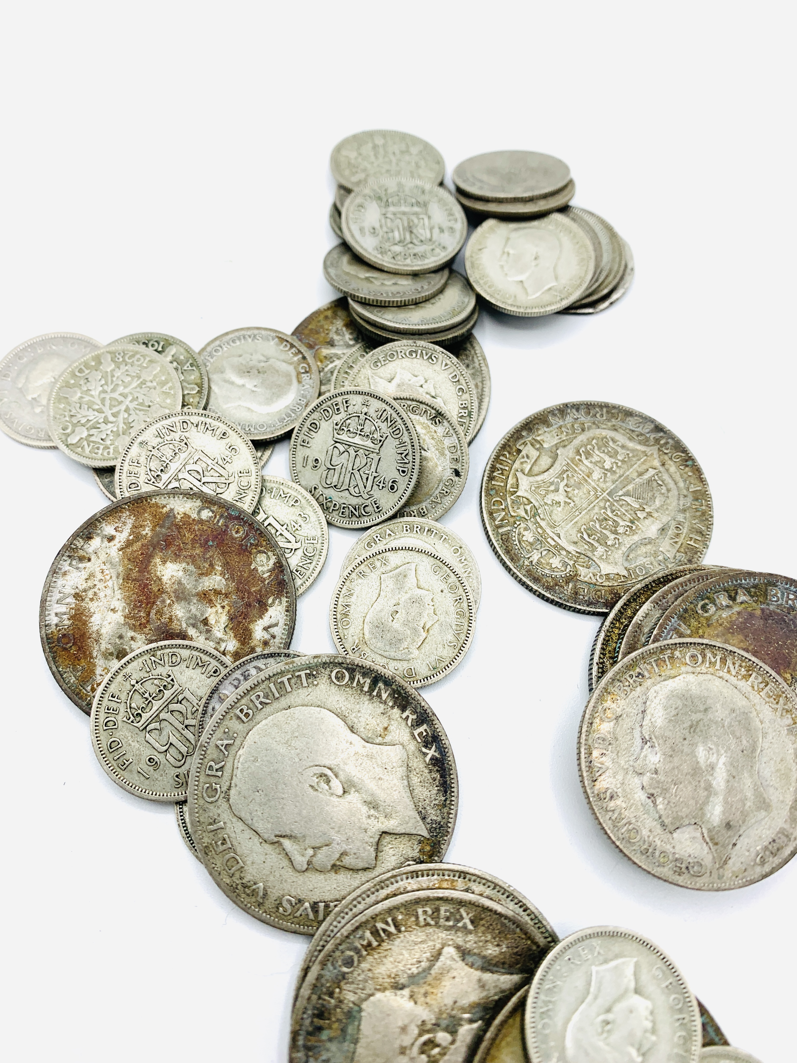 A collection of silver coins - Image 4 of 6