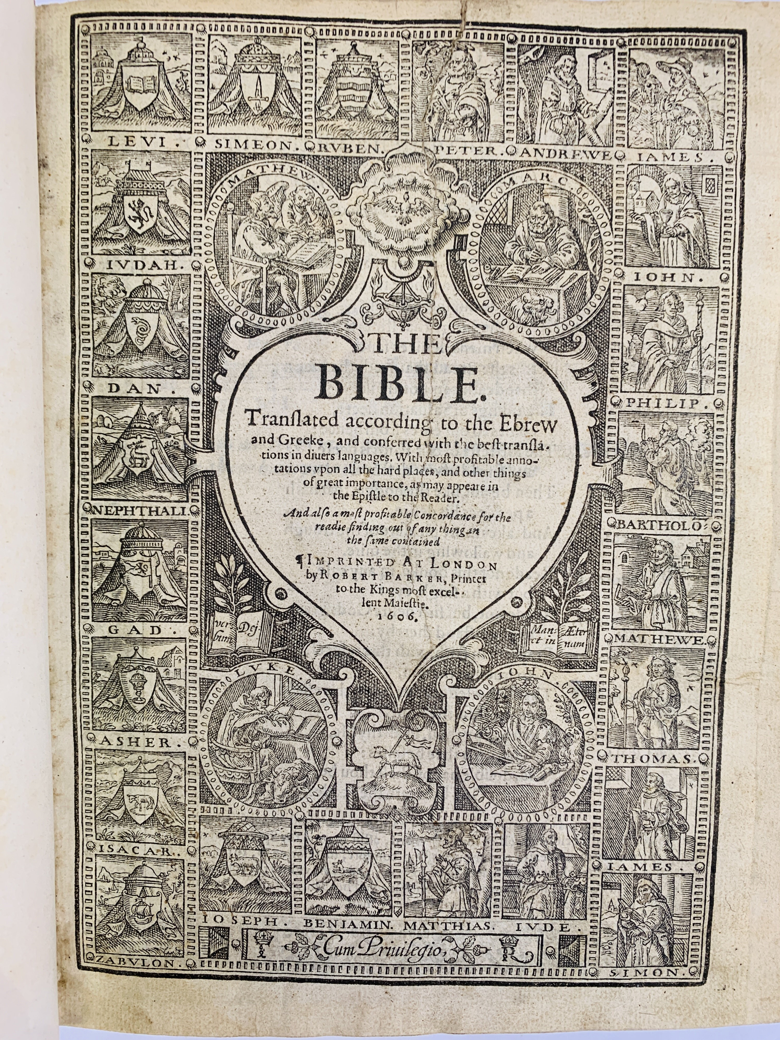 Geneva Bible dated 1606, in 19th century full leather binding - Image 2 of 8