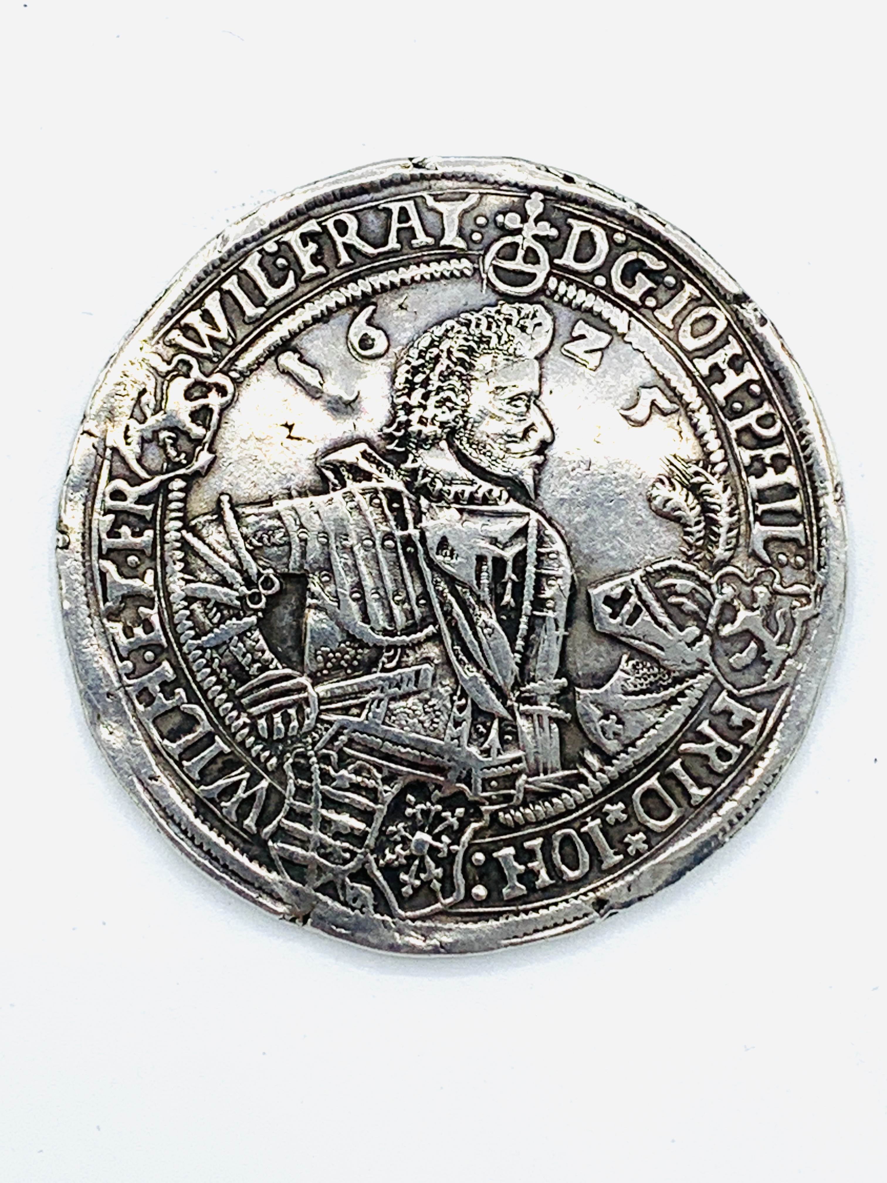 A German silver coin, 1625