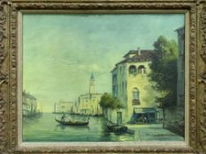 Oil on canvas of Venice, signed Ruther