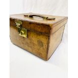 Army & Navy leather square hat box