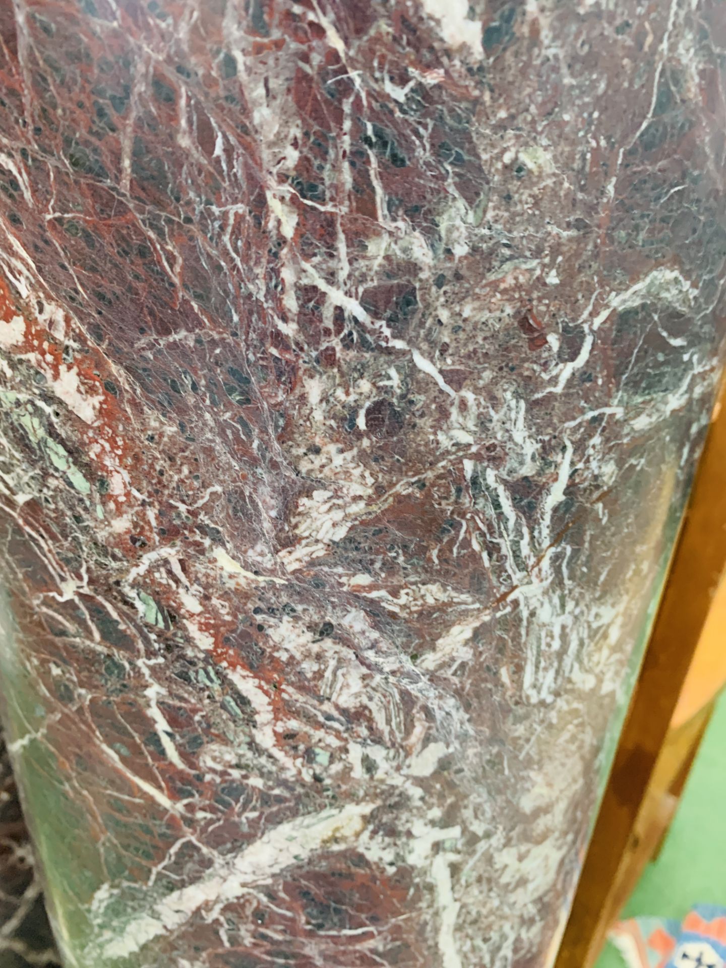 A pair of emperador marble columns - Image 5 of 6