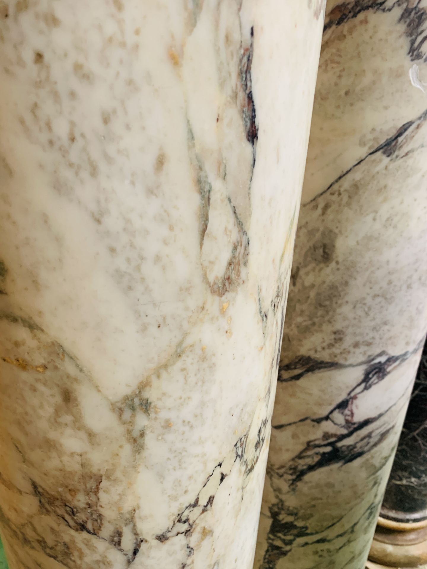 A pair of calacatta marble columns - Image 9 of 9