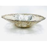 A silver pierced sided fruit bowl by J B Chatterley & Sons Ltd