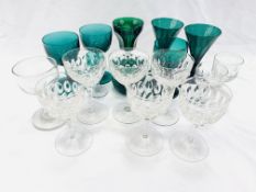 Collection of Victorian and later glassware