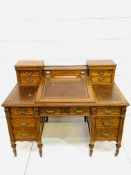 Late19th/early 20th century Jas. Shoolbred and Co. mahogany desk