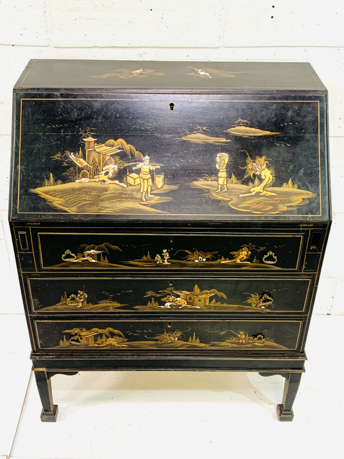 Ebonised bureau