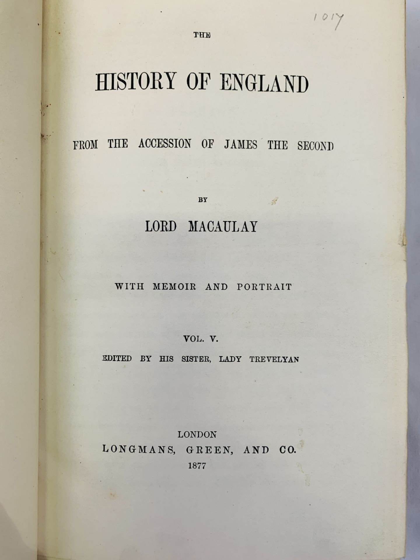 The History of England by Lord Macaulay - Image 2 of 4