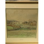 Two rural landscape watercolours by A.M. Carr and F.N. Colwell.