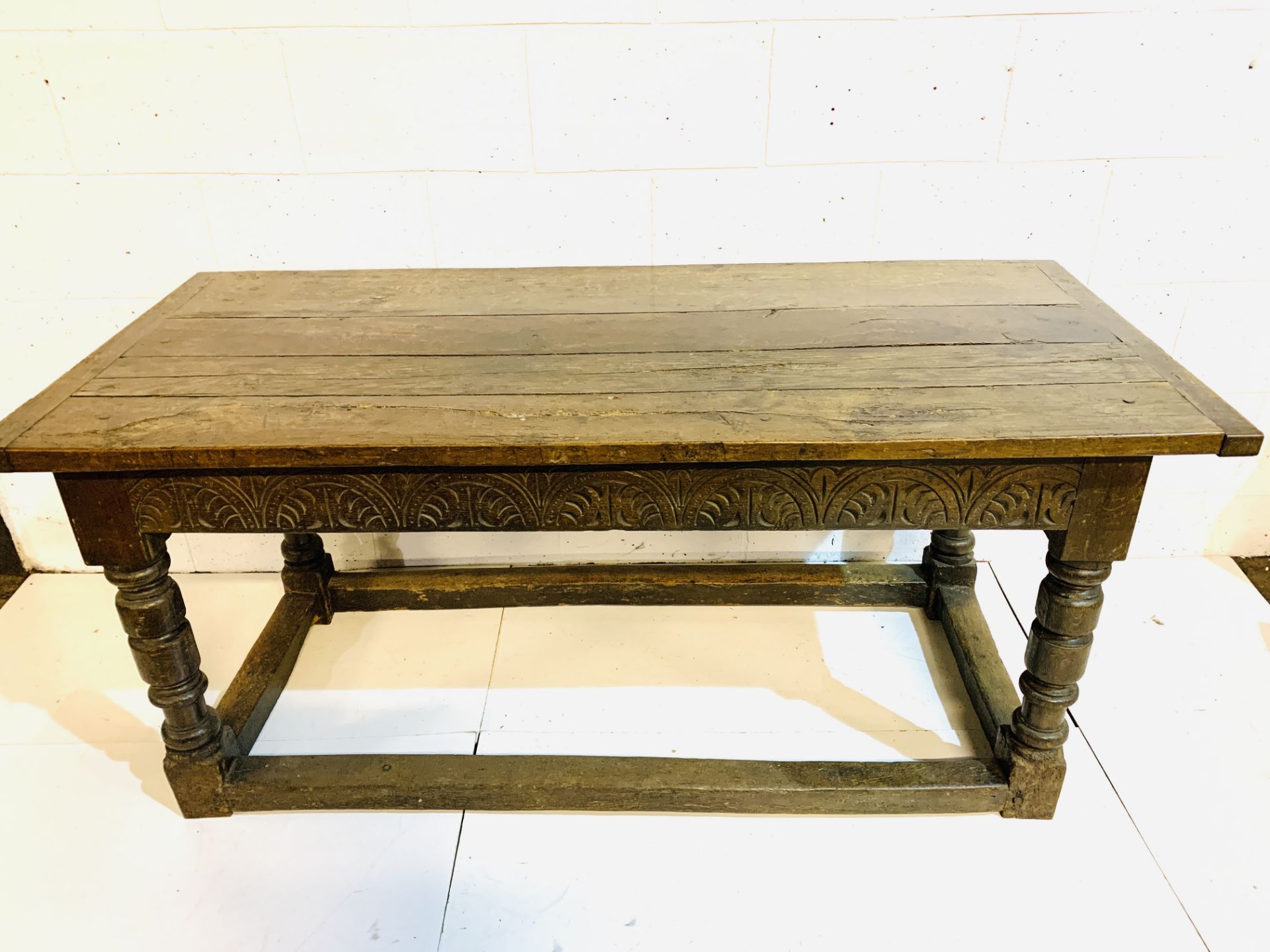 17th century oak refectory table