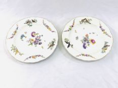 A collection of Meissen cabinet plates