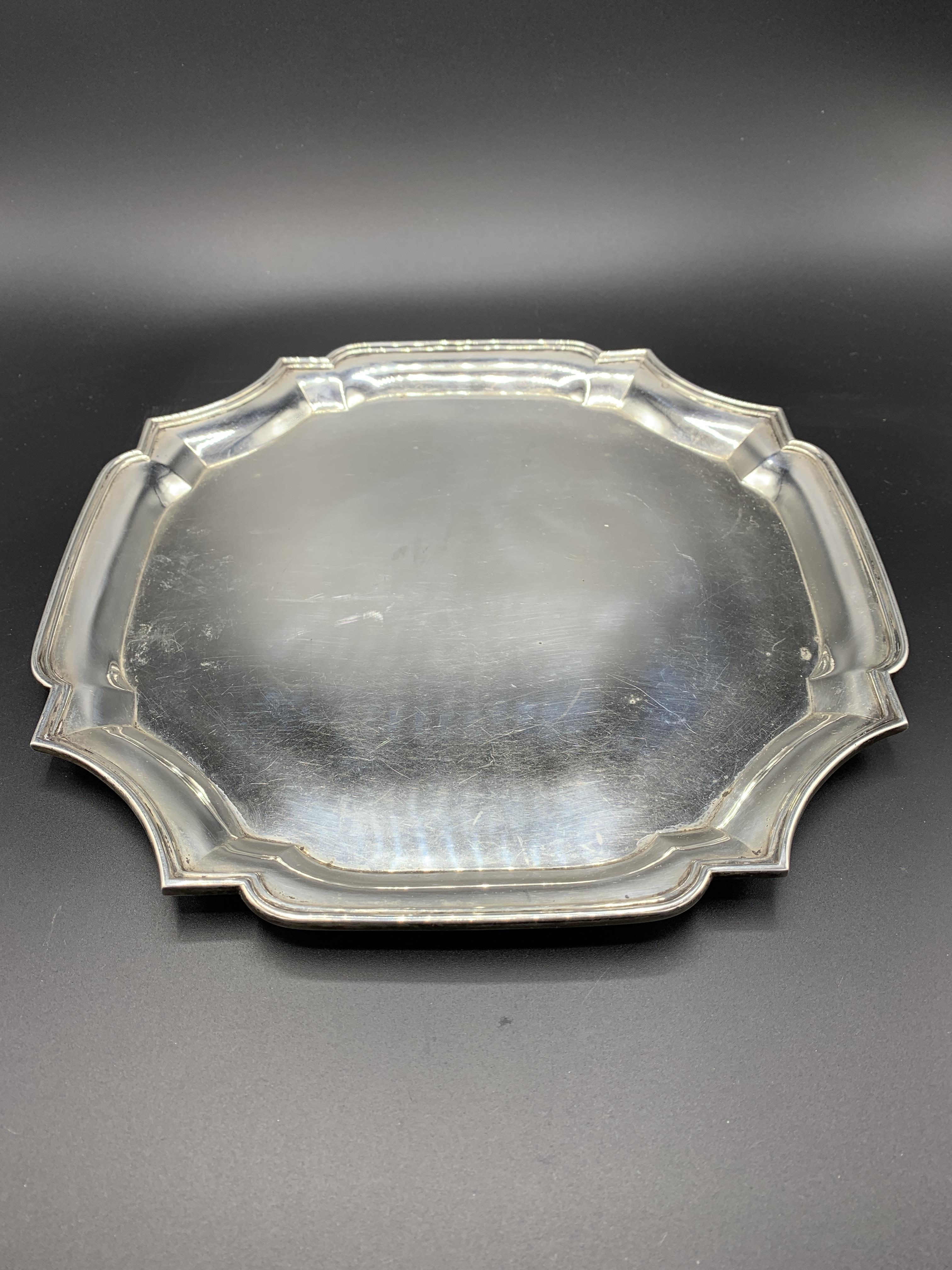 American made sterling silver tray