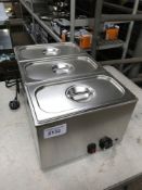 Three pot Bain Marie 240v