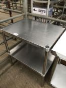 Two tier preparation table