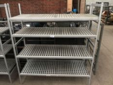 4 tier aluminium racking