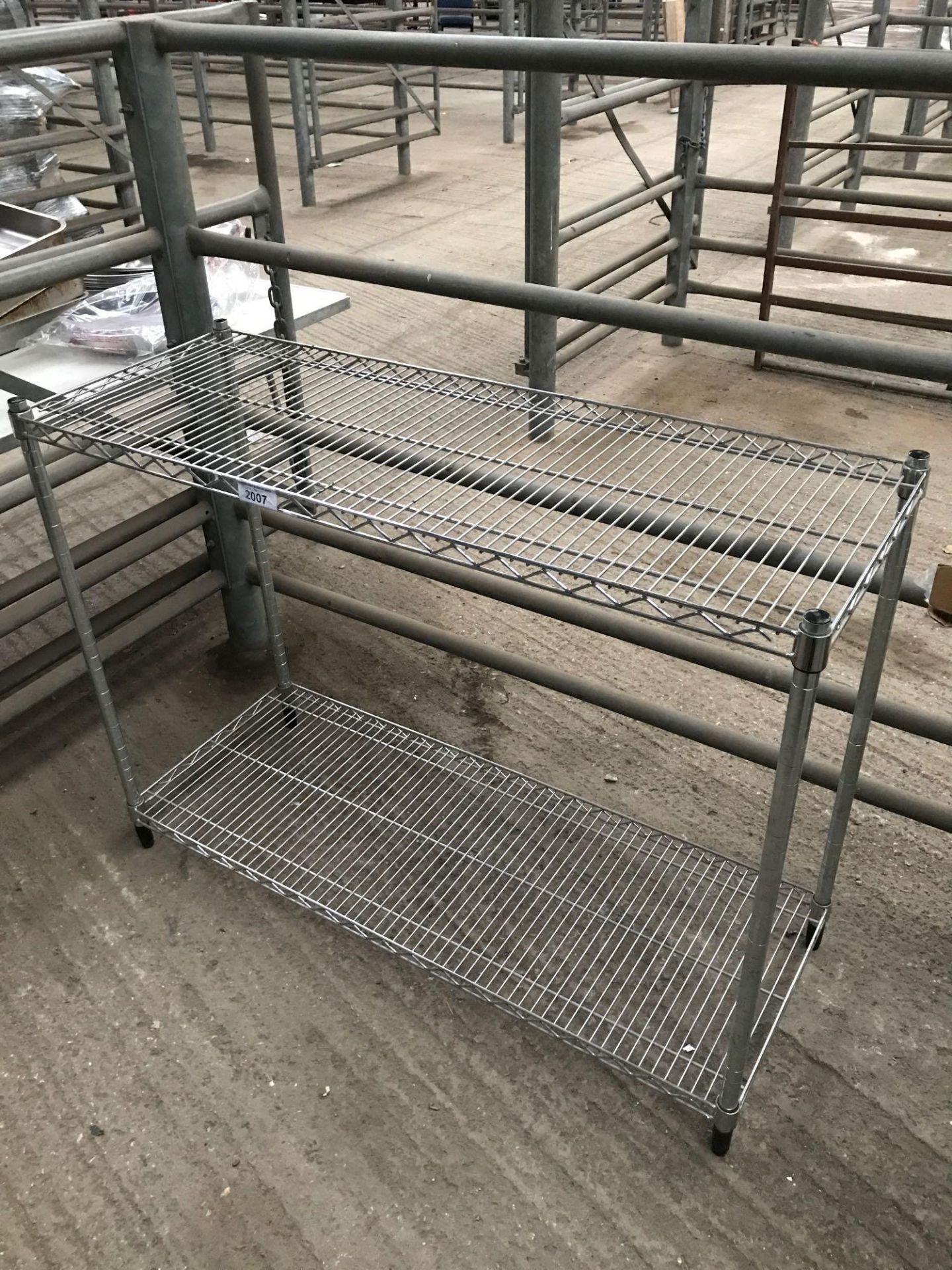 Two tier wire rack