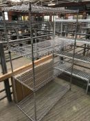 Four tier wire rack