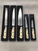 Five piece Broggi knife set