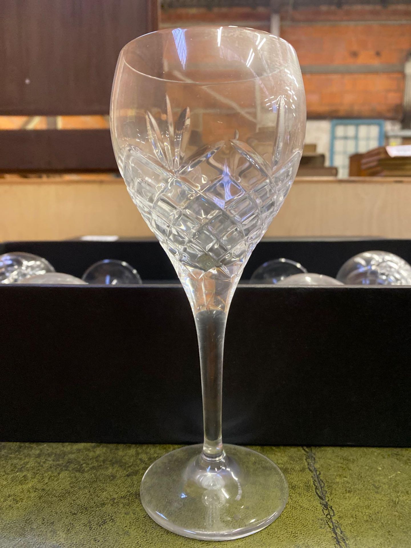 A box containing six Gleneagles of Edinburgh crystal wine glasses - Image 2 of 3