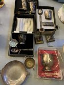 Quantity of silver plated items